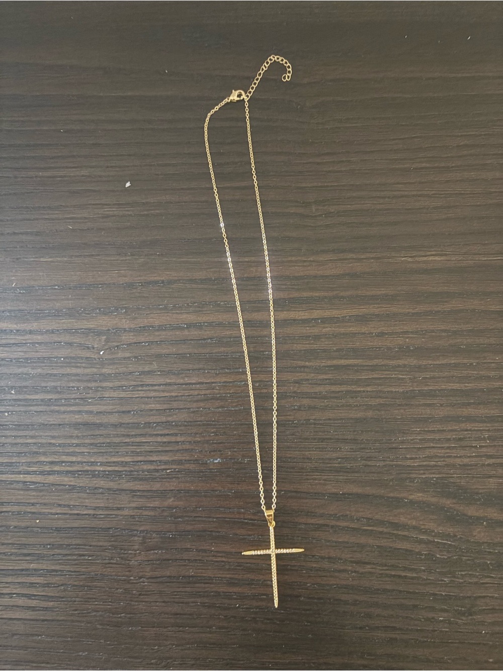 LIKE NEW Atterri gold cross necklace
